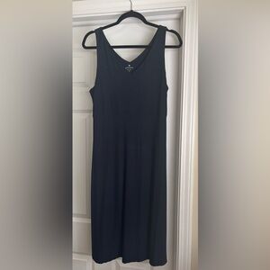 Athleta Navy V-neck Sheath Dress - Size Large Tall